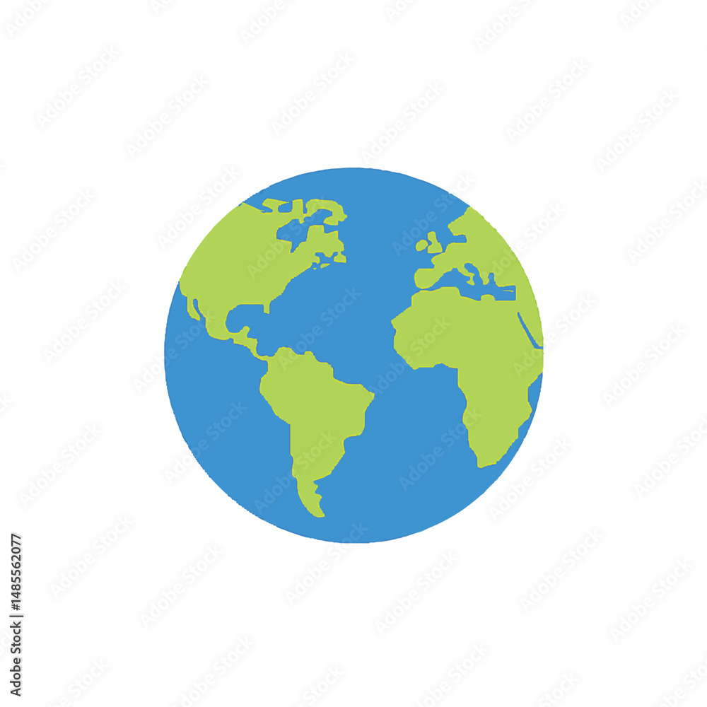Earth Globe Vector Illustration Earth Globe Vector Illustration