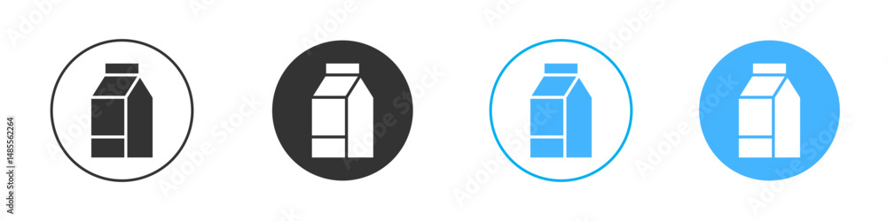 Milk carton icon Editable flat style, illustration icons Milk carton icon Editable flat style, illustration icons