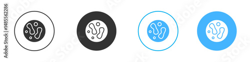 Microorganism icon Editable flat style, illustration icons