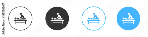 Massage icon Editable flat style, illustration icons