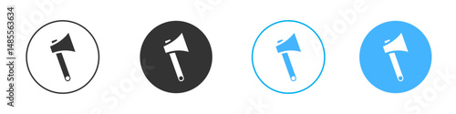 Hatchet icon Editable flat style, illustration icons