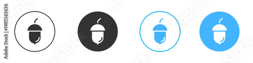 Hazelnut icon Editable flat style, illustration icons