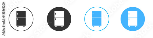 Fridge icon Editable flat style, illustration icons