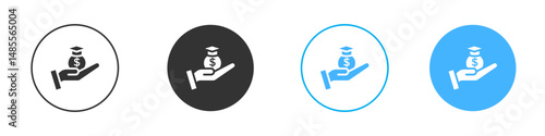 Education cost icon Editable flat style, illustration icons