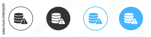 Data loss icon Editable flat style, illustration icons