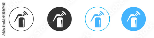 Breast pump icon Editable flat style, illustration icons