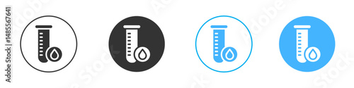Blood test icon Editable flat style, illustration icons
