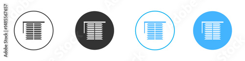Blinds icon Editable flat style, illustration icons