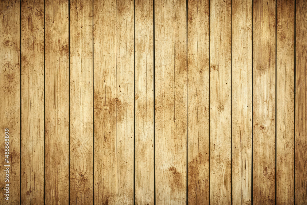 Naklejka premium Rustic wooden wall with subtle grain pattern providing a natural and timeless texture for various creative applications