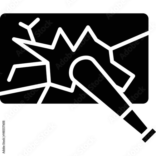 Vandalism Icon Vector Element