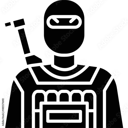 Terrorist Icon Vector Element