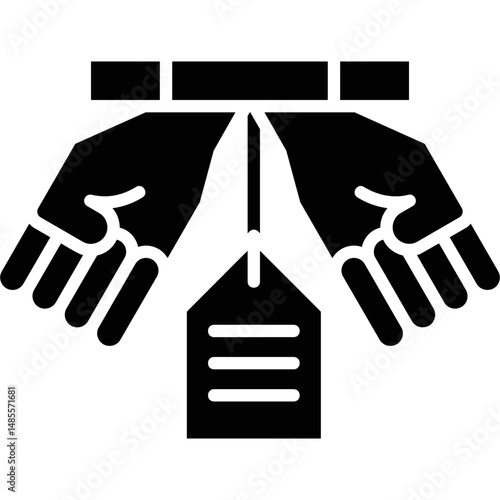 Human Trafficking Icon Vector Element