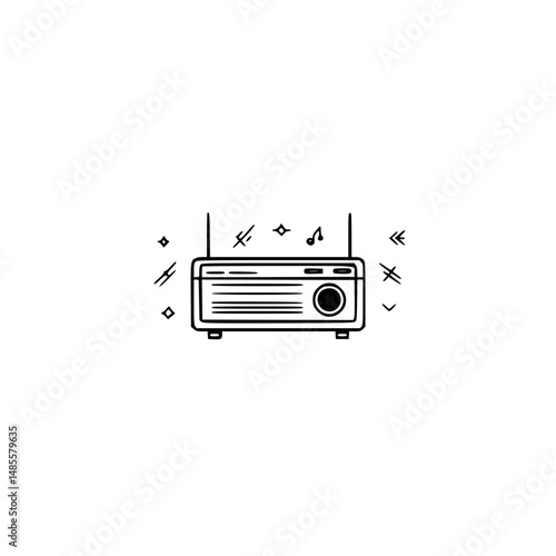 Radio icon vector design