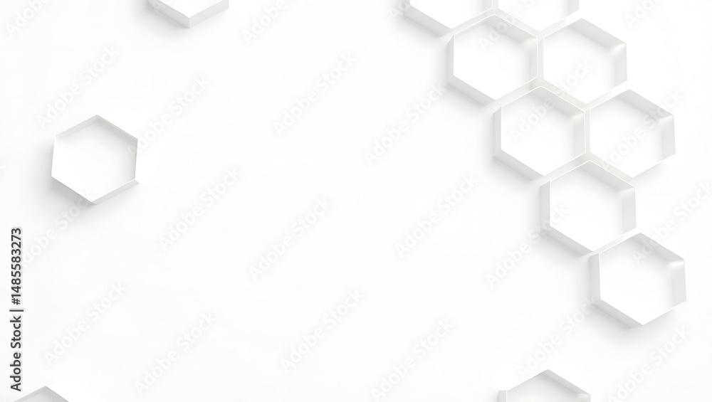 Obraz premium Abstract Hexagon Pattern Modern Geometric Design Background