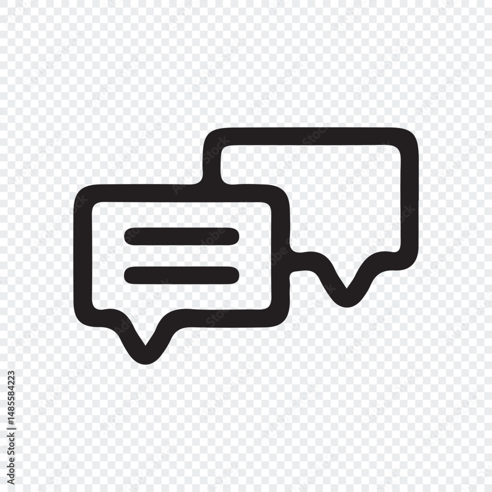 Comment Icon – Speech Bubble Symbol for Feedback and Communication Comment Icon – Speech Bubble Symbol for Feedback and Communication