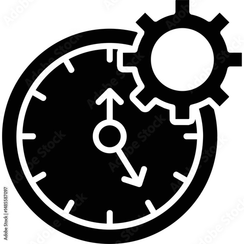 Time Management Icon Vector Element