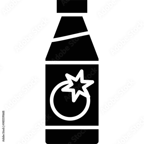 Tomato Juice Icon Vector Element