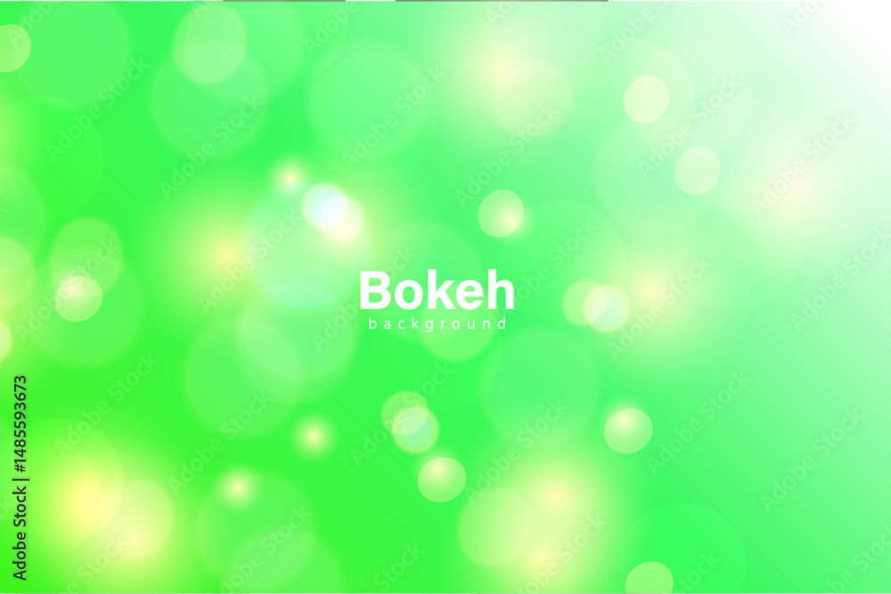 Obraz premium Abstract background with bokeh, Green bokeh background