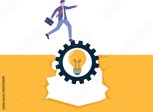 Bridging the gap with business knowledge and education.Career problem overcome using self development and growth

