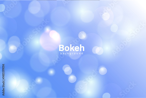 Blue bokeh background