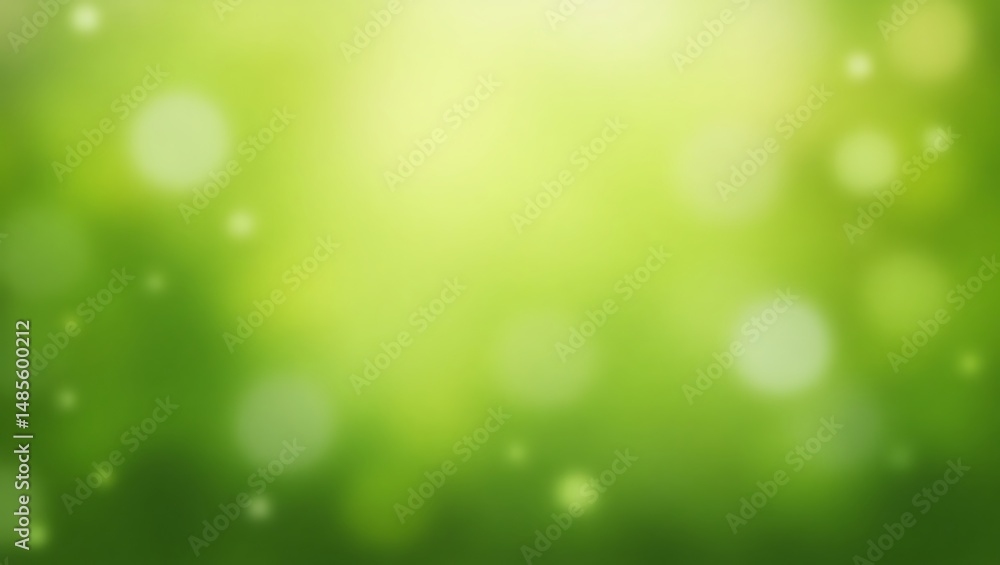 Obraz premium Abstract Green Bokeh Background Nature Inspired Soft Focus Photography
