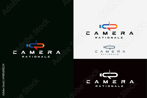 Modern Camera Logo Design and business name idea  Abstract Camera Icon Concept