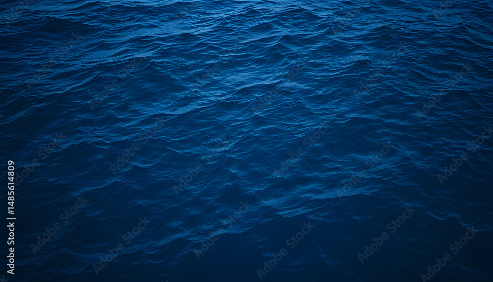 Obraz premium Deep indigo sea ripple pattern backdrop, Dreamy. with white shades