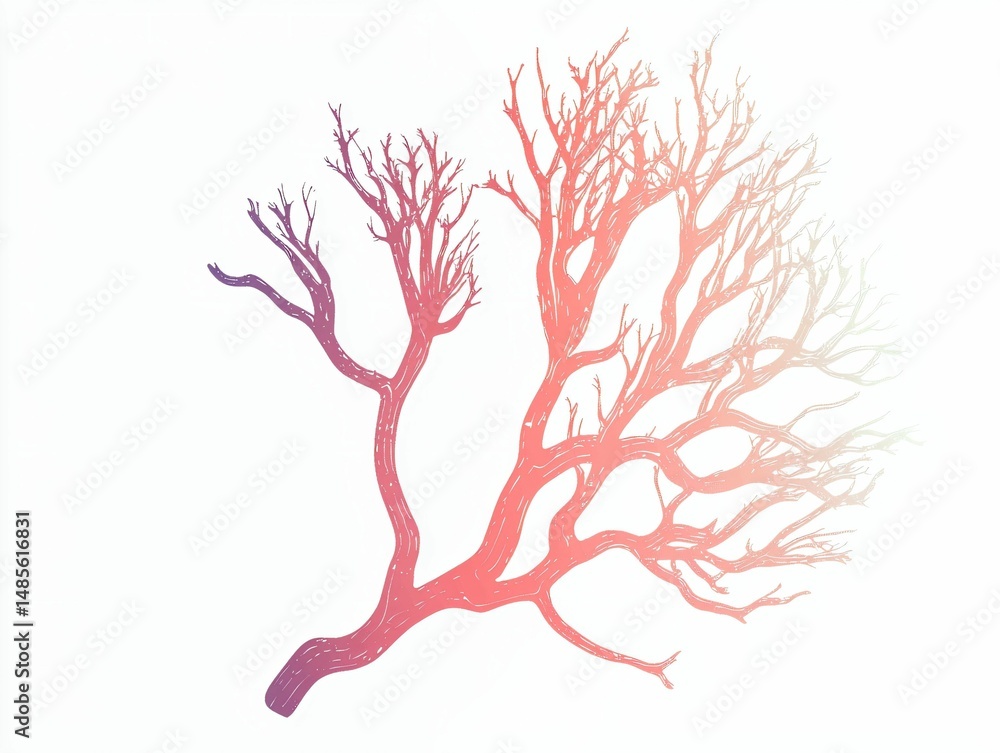 Coral Branch Art Coral Branch Art