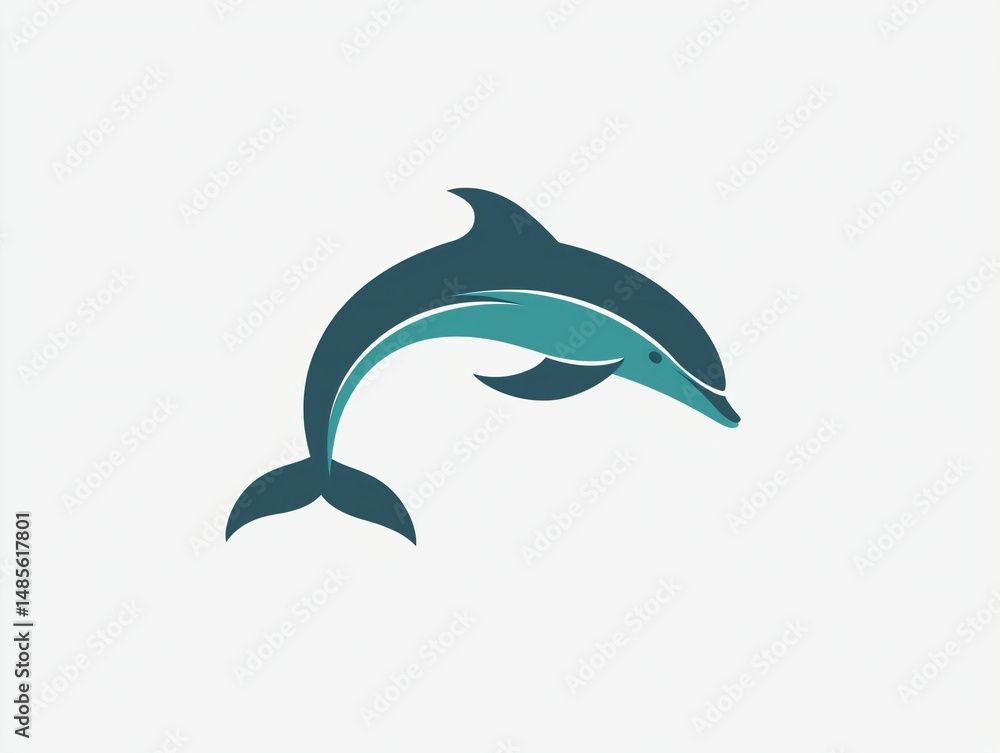 Fototapeta premium Dolphin Logo Design