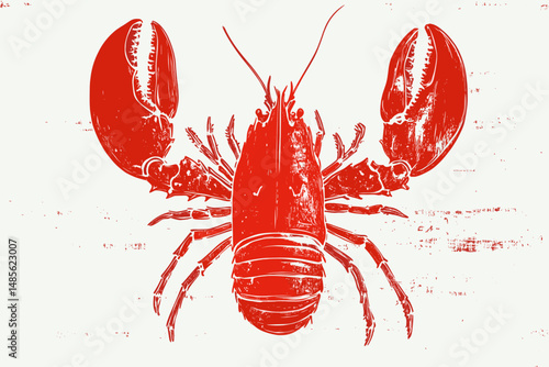Vintage Lobster Illustration
