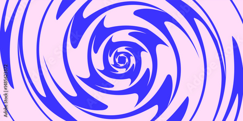 Psychedelic swirl seamless pattern. 60s, 70s style liquid groovy background.
