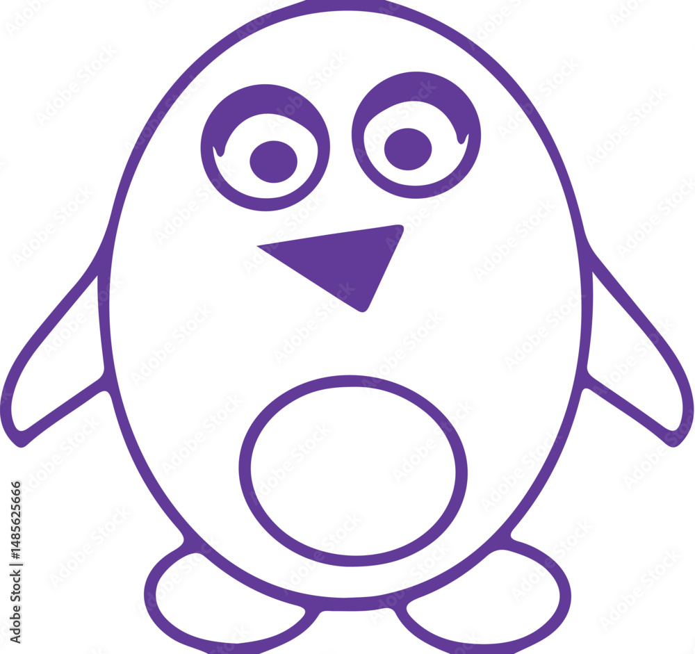 Obraz premium penguin vector illustration