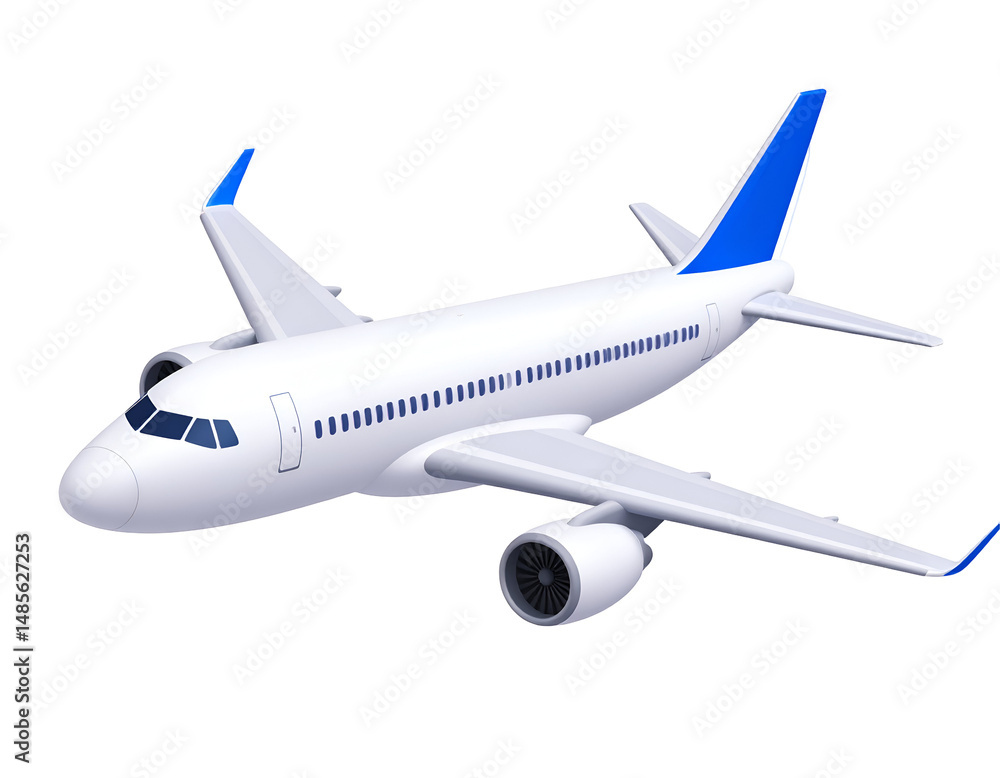 Fototapeta premium Modern passenger jet