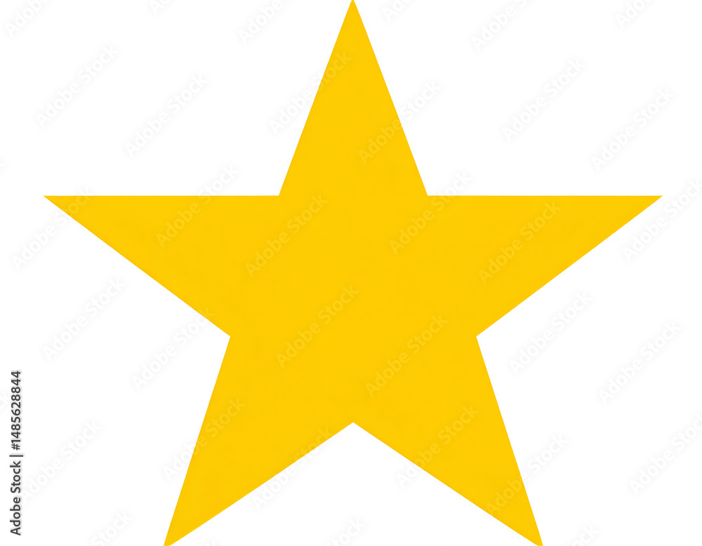 Fototapeta premium Simple gold star graphic