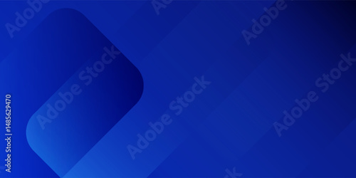 Abstract blue background with glowing geometric lines. Modern blue gradient square shape design. Futuristic technology concept. Suit for brochure, corporate, website, poster, banner, cover modern