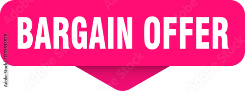 bargain offer sticker. bargain offer sign on transparent background