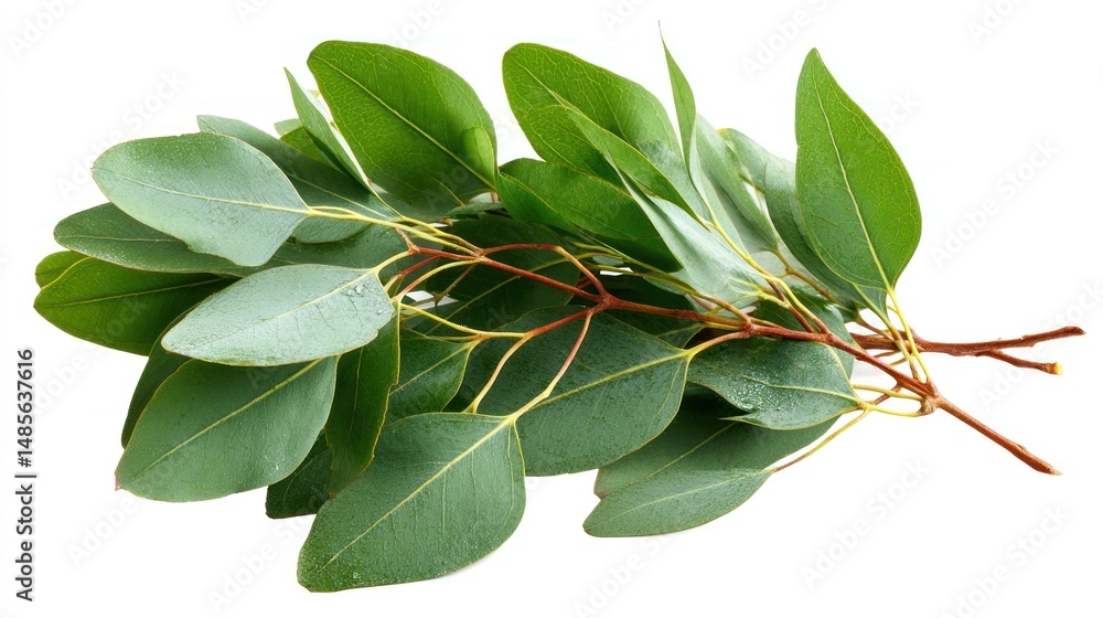 Obraz premium Fresh Eucalyptus Leaves Bunch