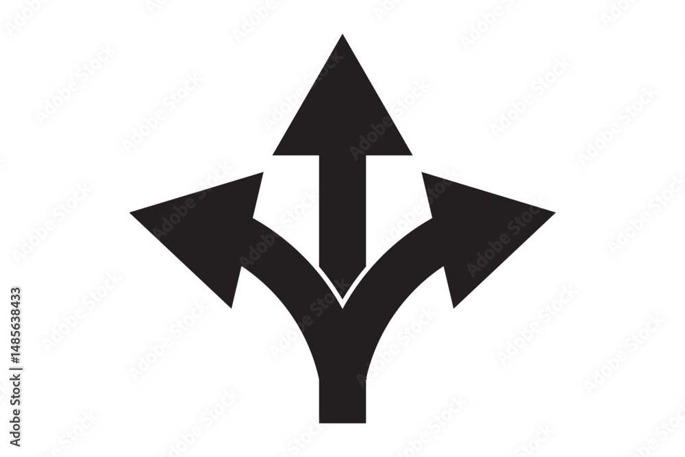 Trafic way icon isolated Road arrow Sketch print vector stock illustration Trafic way icon isolated Road arrow Sketch print vector stock illustration