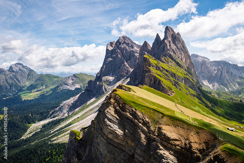 View of Seceda, Odle, Dolomites, Italy