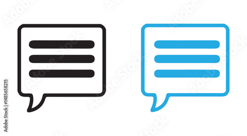 Message icon vector set features envelopes, notifications, and at symbols. Ideal for messaging apps, communication designs, and email icon .vector illustration eps 10