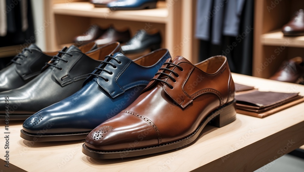 Sleek stylish leather shoes for modern men Sleek stylish leather shoes for modern men