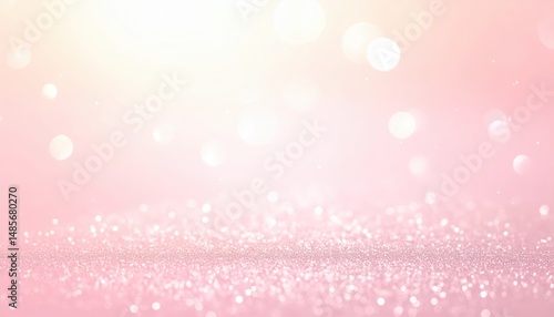 A vibrant pink glitter background sparkles with a mix of fine and chunky glitter particles, creating a dazzling, eye-catching texture perfect for festive designs.