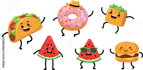 Dancing Food Cartoons