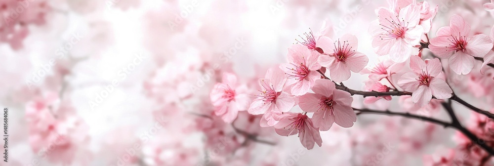 Obraz premium Delicate Blossoms in Soft Pink