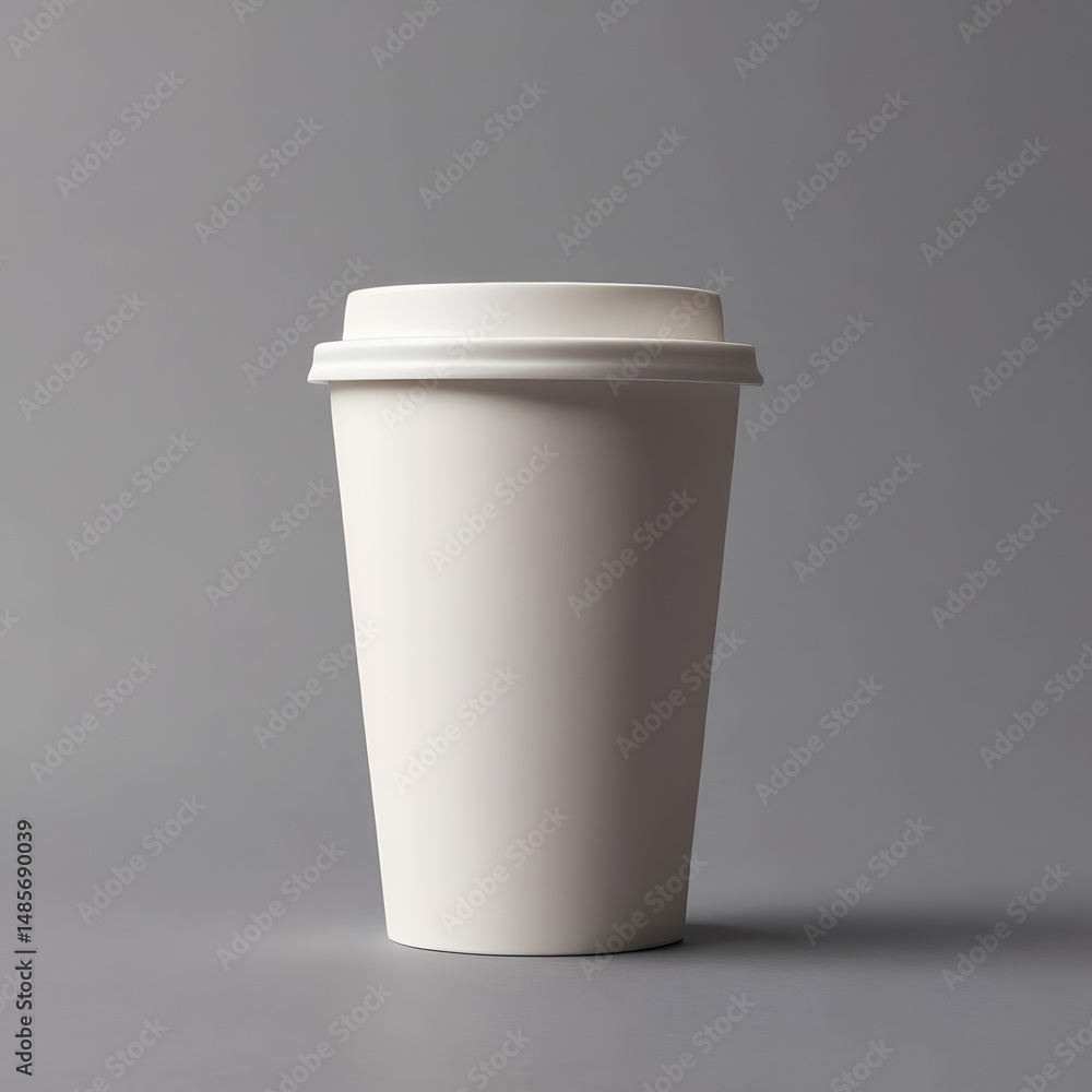 Blank White Takeaway Coffee Cup Mockup Perfect for Branding and Design Blank White Takeaway Coffee Cup Mockup Perfect for Branding and Design