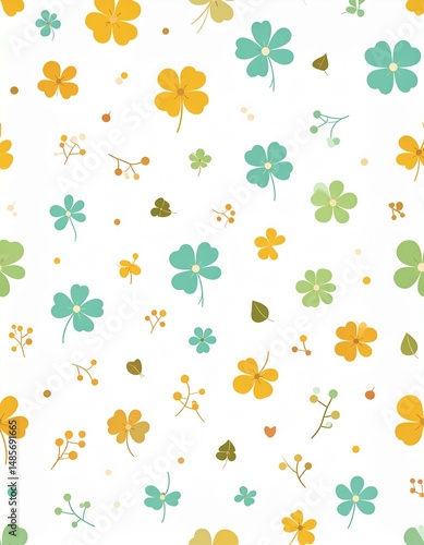 seamless background with flowers