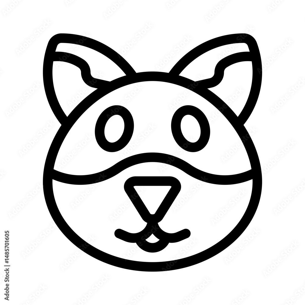 dog line icon dog line icon