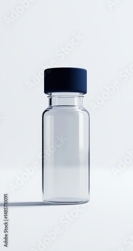 Wallpaper Mural Clear glass bottle with a dark cap Torontodigital.ca