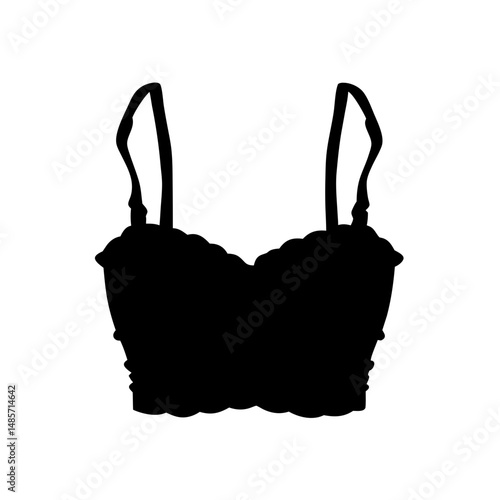 Shop stylish black bralette top with lace trim and adjustable straps online trendy fashion wear