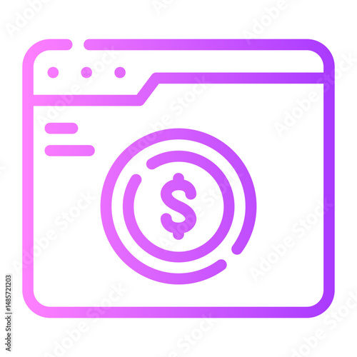 Free Download digital currency gradient icon - GFXLoad